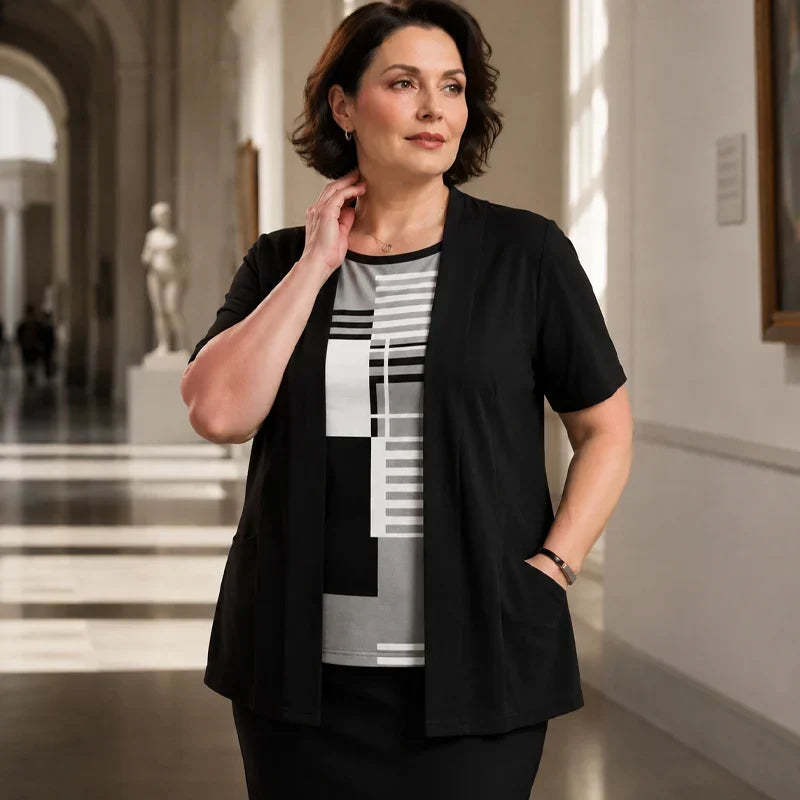 Natalia Bentivoglio™ Bluzka color block dla beztroski styl