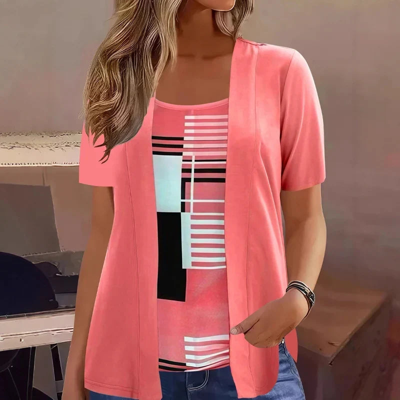 Natalia Bentivoglio™ Bluzka color block dla beztroski styl