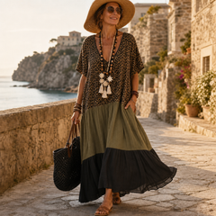 Natalia Severi™ Przewiewna sukienka wakacyjna maxi w stylu boho dla efektownego stylu