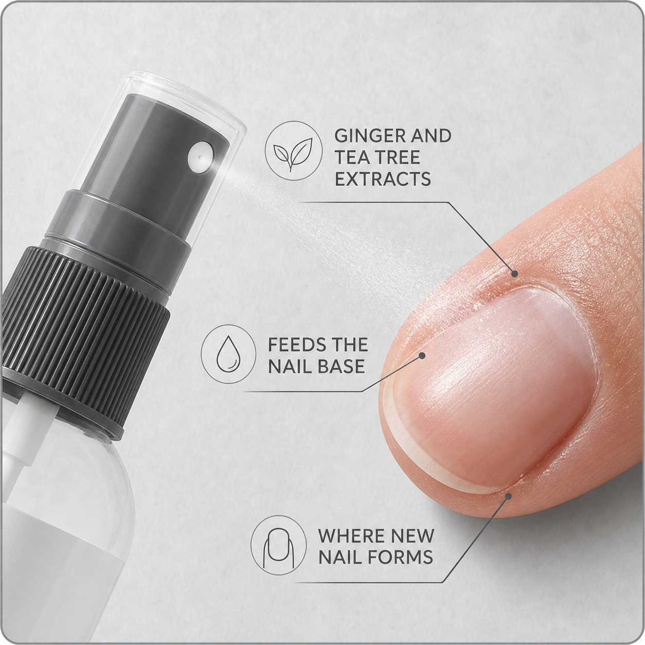NourishNails™ Odżywczy spray regenerujący dla gładkich i zdrowych paznokci