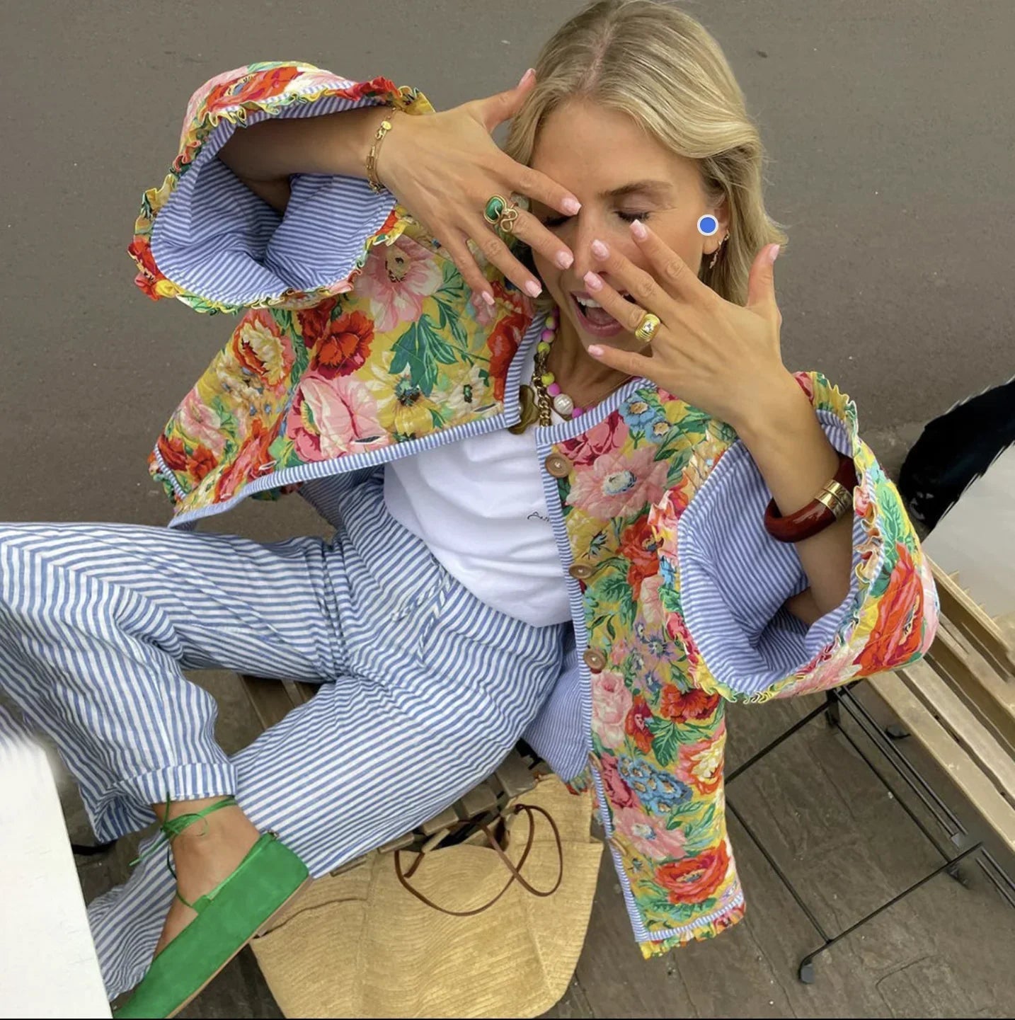 Olga Penna™ Przewiewna sukienka midi na co dzień