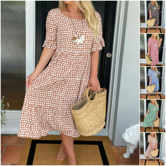 Olga Penna Breathable Midi Dress - main front product view