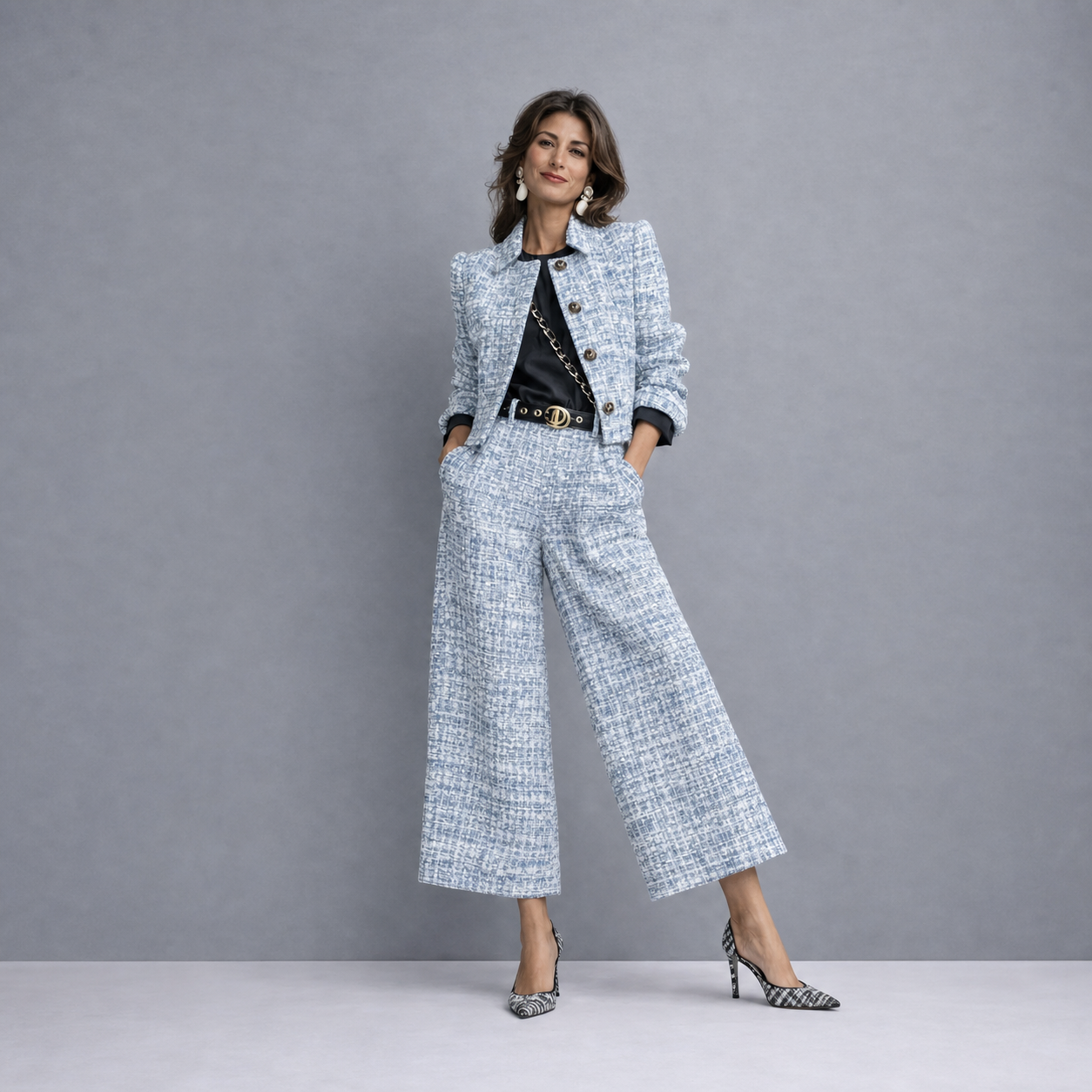 Paola Antinori™ Elegancki zestaw blazer i spodnie dla beztroskiego stylu