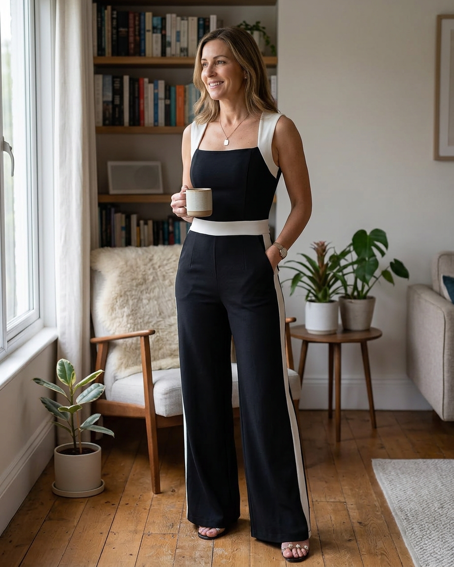 Paola Arcangeli™ Kombinezon z szerokimi nogawkami na eleganckie wieczory