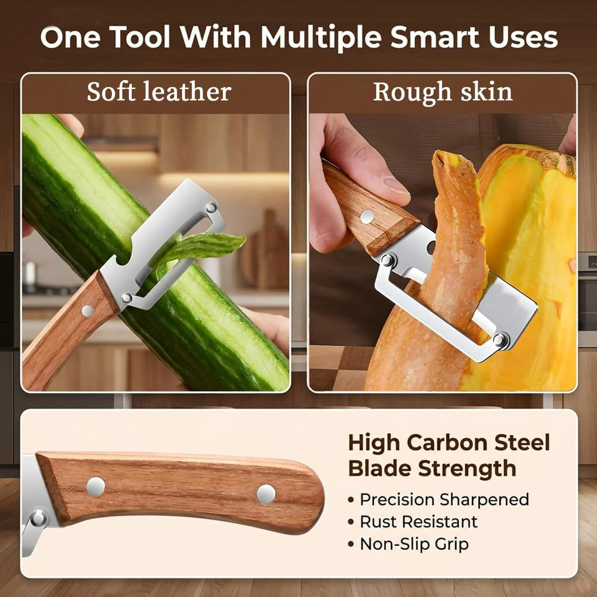 PeelPop PeelPop Pro Everyday Peeler and Bottle Opener - 2-in-1 tool side profile