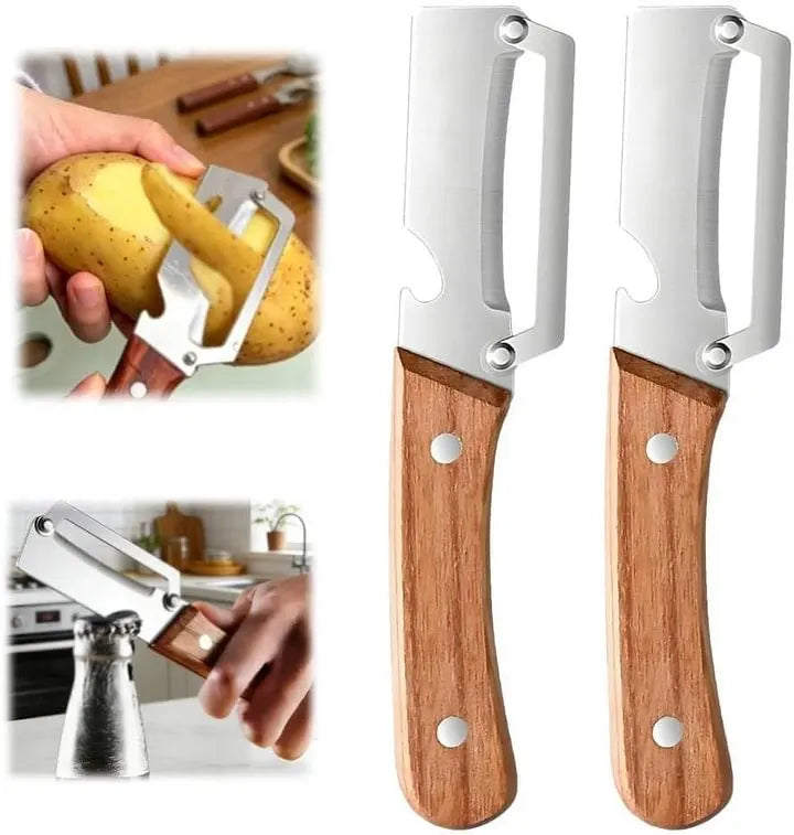 PeelPop PeelPop Pro Everyday Peeler and Bottle Opener - product in use peeling vegetable