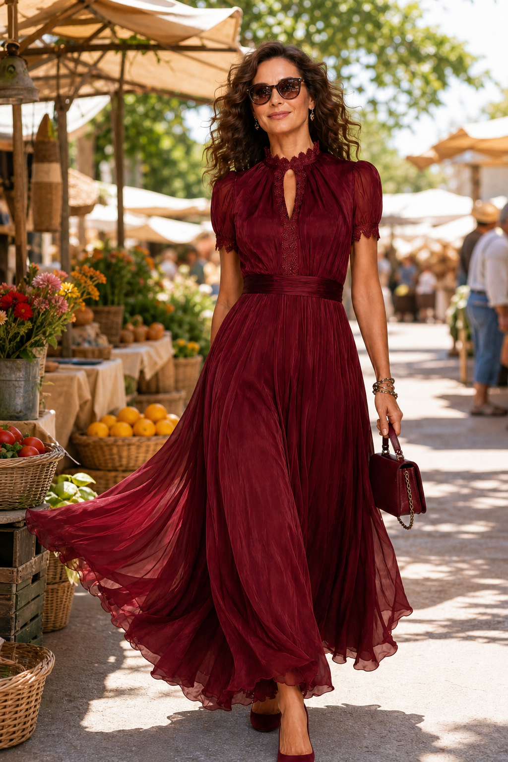 Rebecca Prosperi™ Lekka sukienka maxi na lato