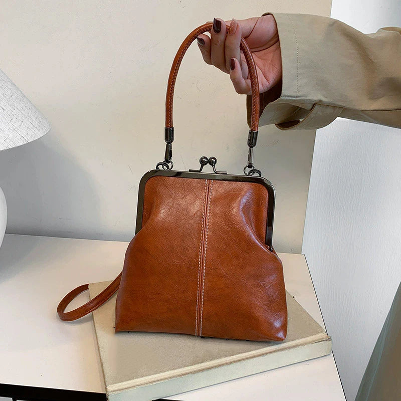 RetroSling Retro Style Compact Vintage Crossbody Bag - lifestyle and editorial content view
