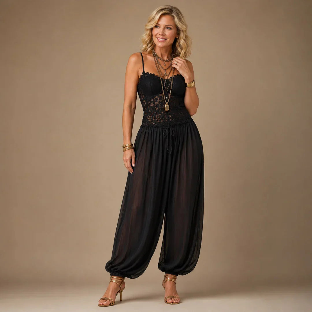 Sabrina Brielle Elegant Midi Dress - main front product view
