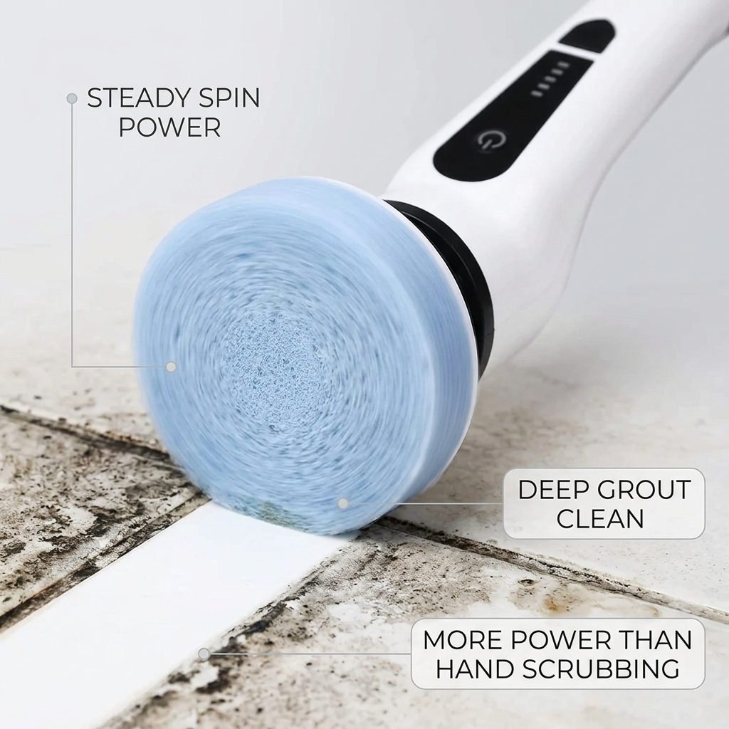ScrubTech Pro™ Elektryczna szczotka do szorowania dla szybkiego i łatwego czyszczenia bez wysiłku