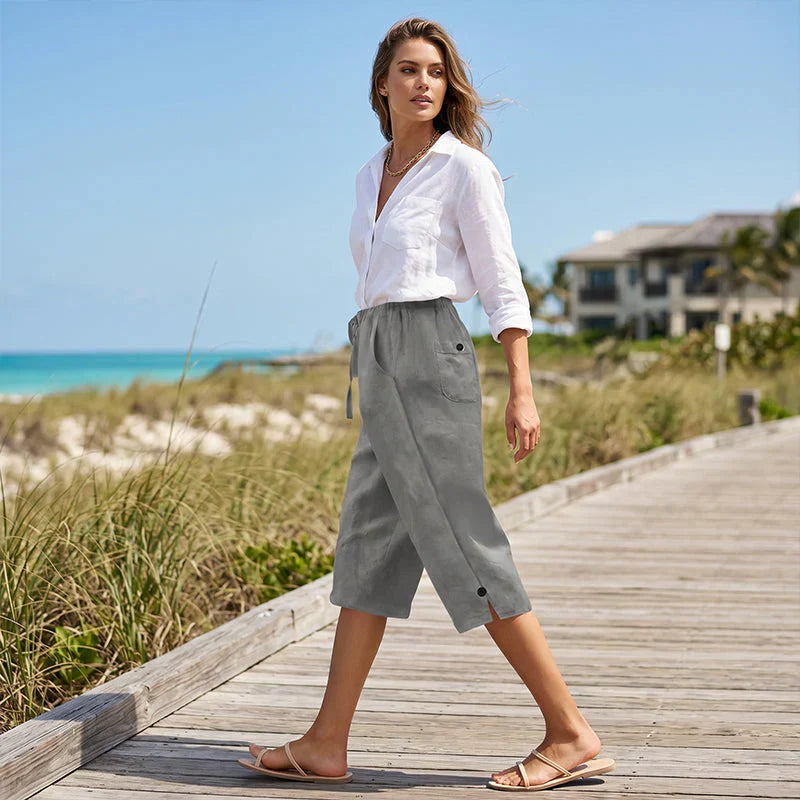 Selene Farinelli™ Wygodne spodnie capri na lato