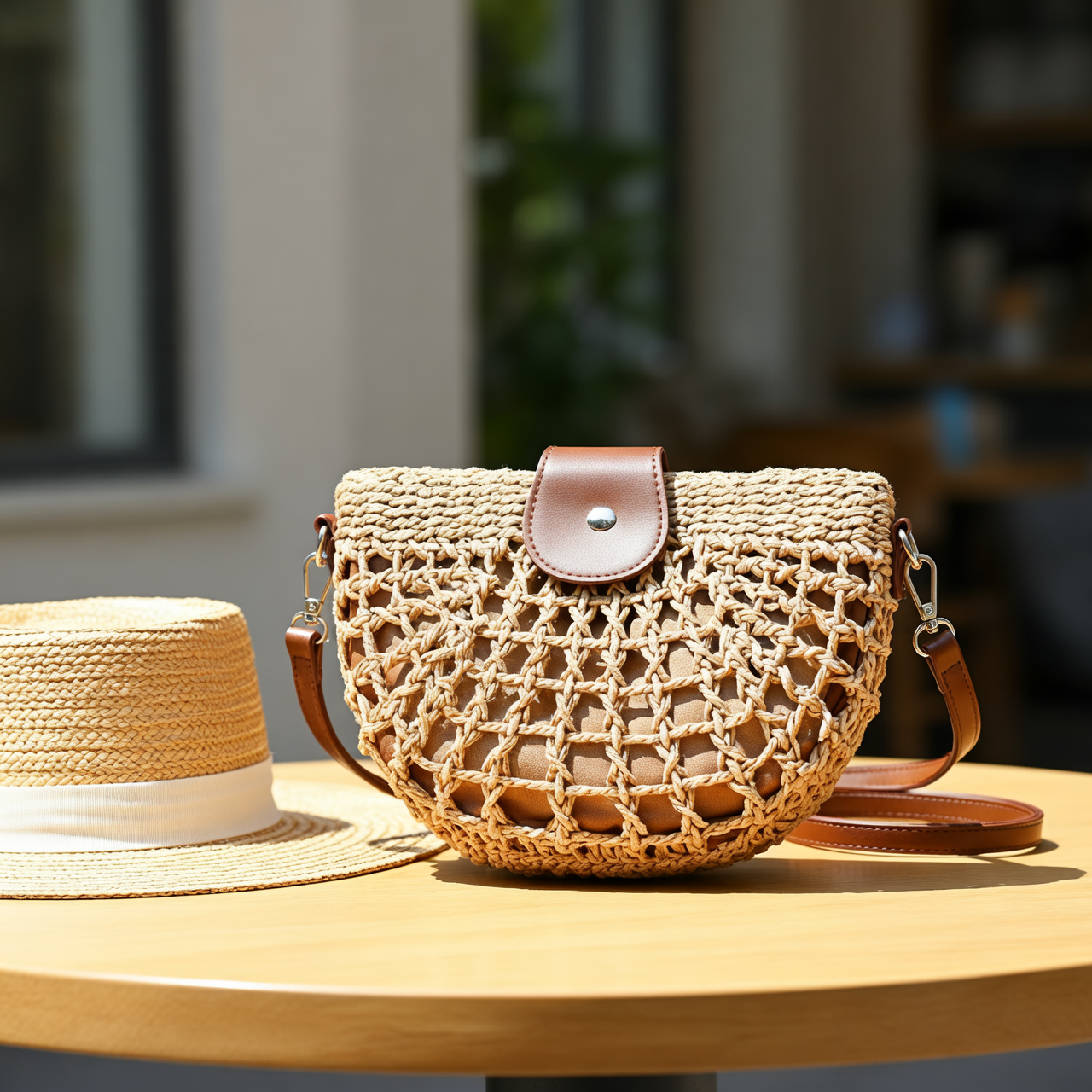 Seraphina Vale™ Torebka crossbody boho z plecionki