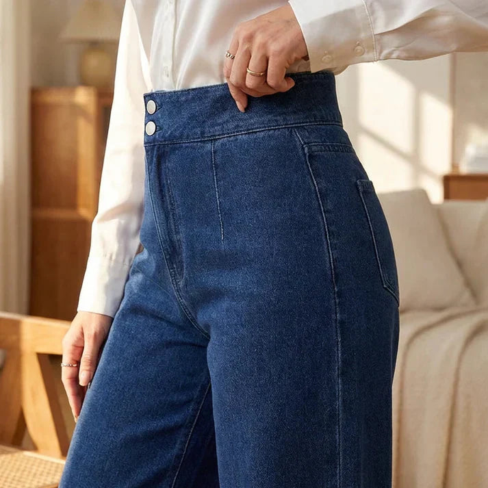 Serena Women's High-Waisted Wide-Leg Jeans - gallery view 08