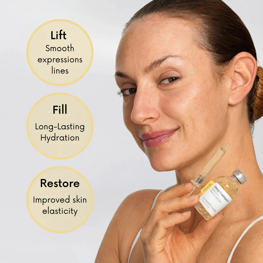 Silkara Silk Lifting Peptide Ampoule - skincare routine application on smooth skin