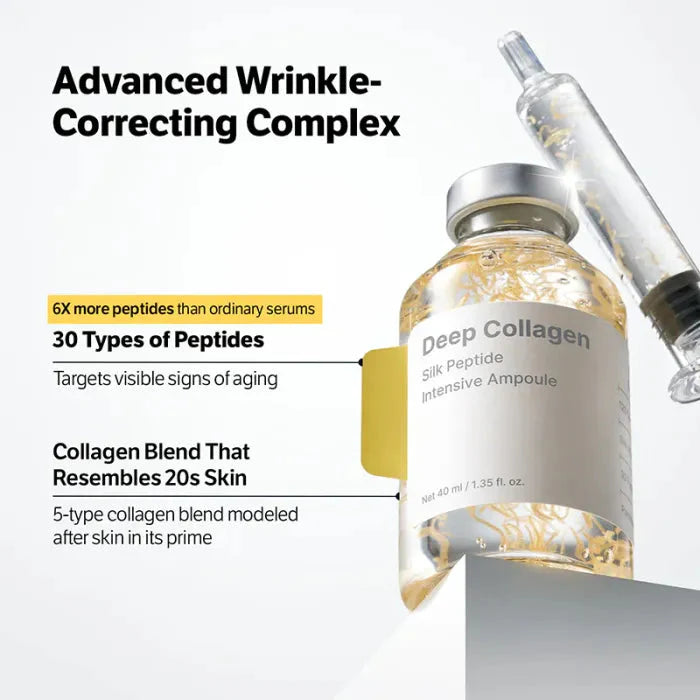 Silkara Silk Lifting Peptide Ampoule - before and after plumping wrinkle care result