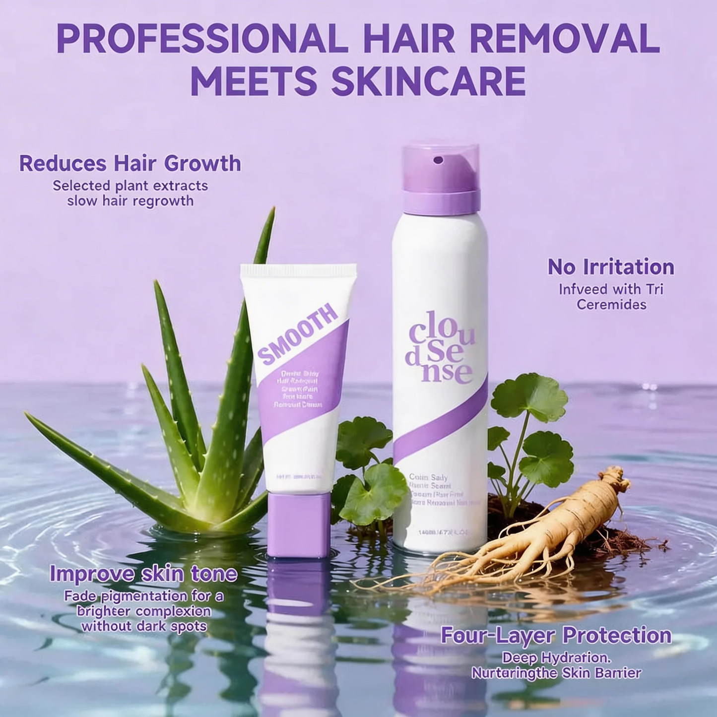 SilkiZone Pro+™ delikatny krem do depilacji bikini