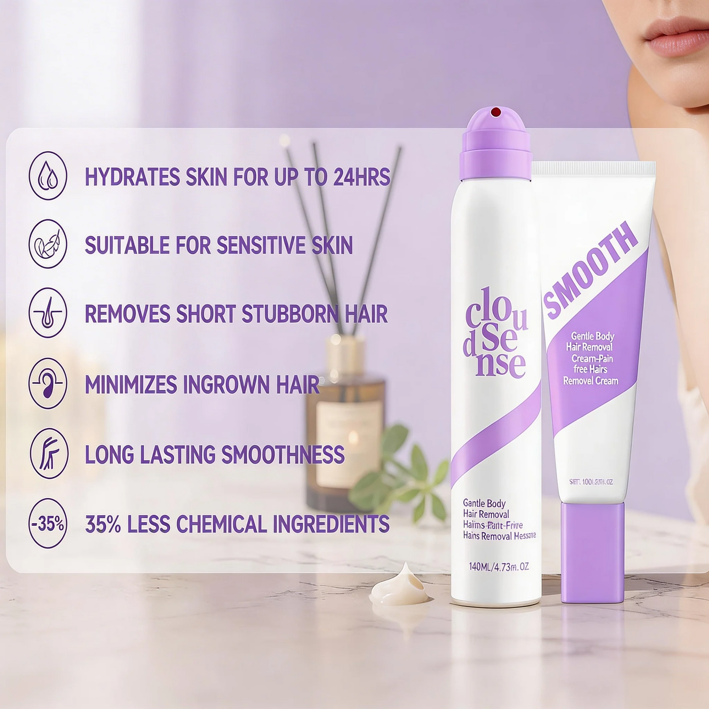 SilkiZone Pro+™ delikatny krem do depilacji bikini