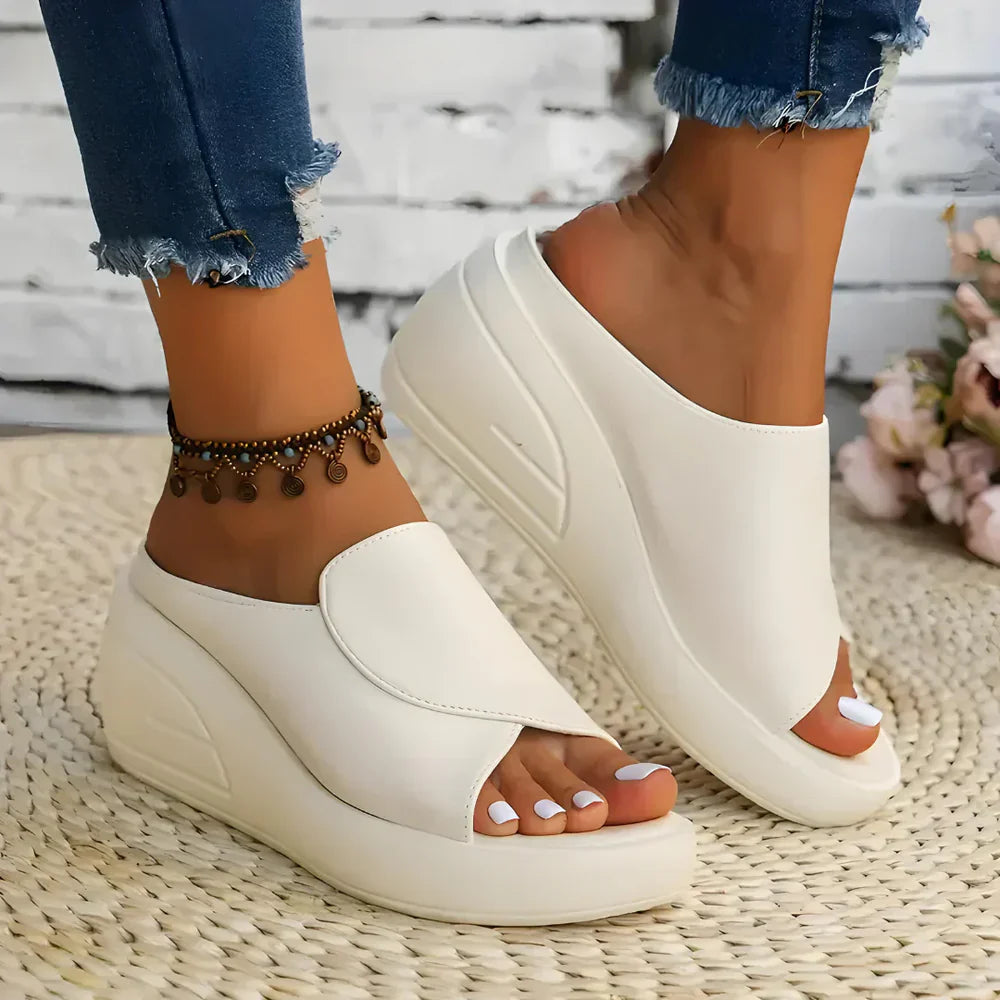 SoleCare Reyna Orthopedic Sandals - strap and buckle detail view