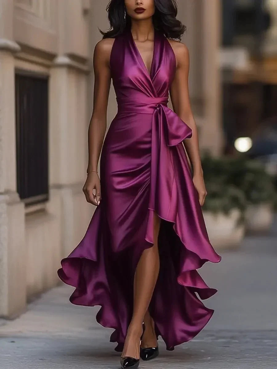 Tania Avellino™ Elegancka sukienka wieczorowa z wyszczuplającą talią