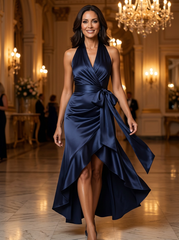 Tania Avellino™ Elegancka sukienka wieczorowa z wyszczuplającą talią