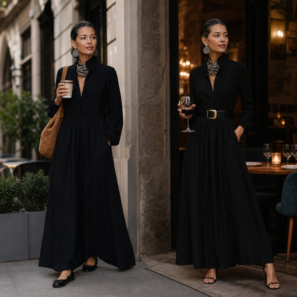 Valentina Vecchietti™ Przewiewna sukienka maxi dla swobodnej elegancji
