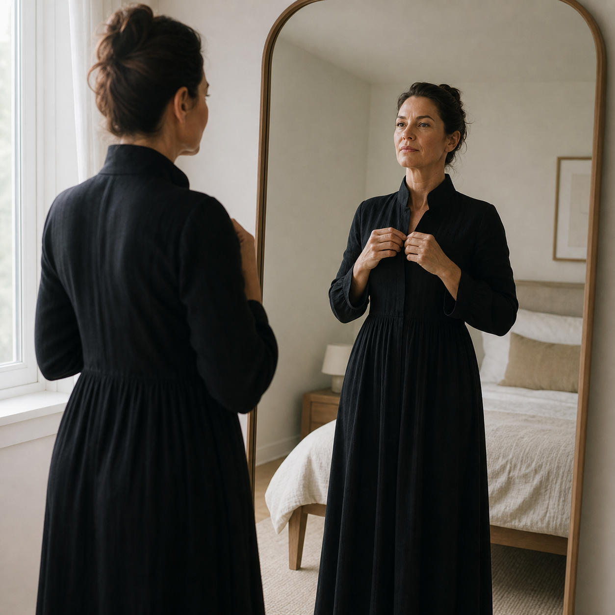 Valentina Vecchietti™ Przewiewna sukienka maxi dla swobodnej elegancji