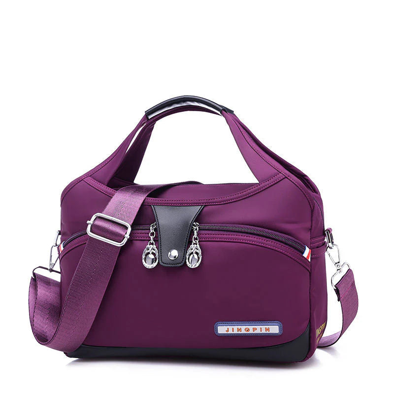 VaultChic Elegant Anti-Theft Tote Bag - angle view highlighting elegant silhouette