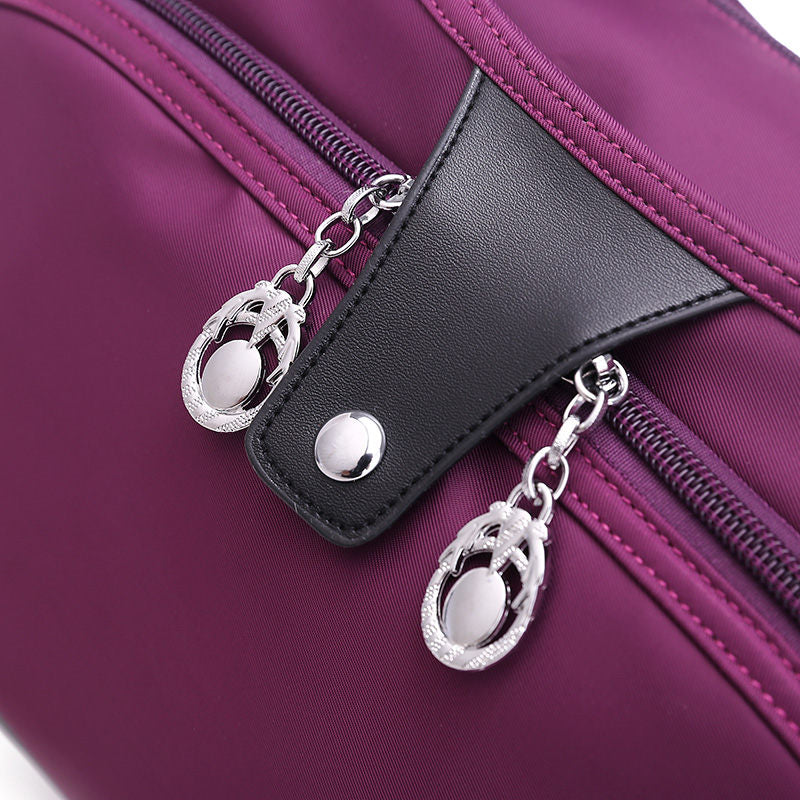 VaultChic Elegant Anti-Theft Tote Bag - packed interior showing large capacity storage