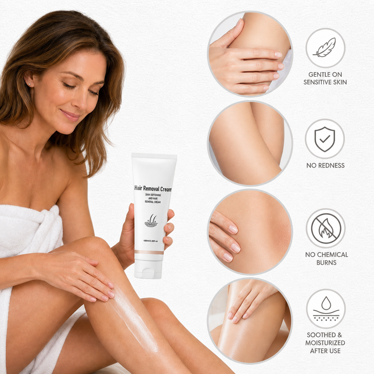 Velourané™ Delikatny aromatyczny krem do depilacji