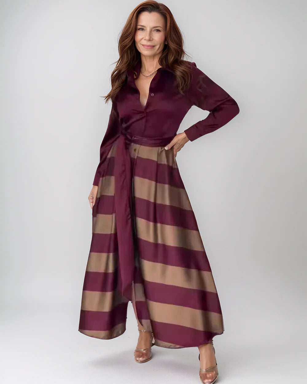 Wanda Cutino Elegant Autumn Dress - main product hero view