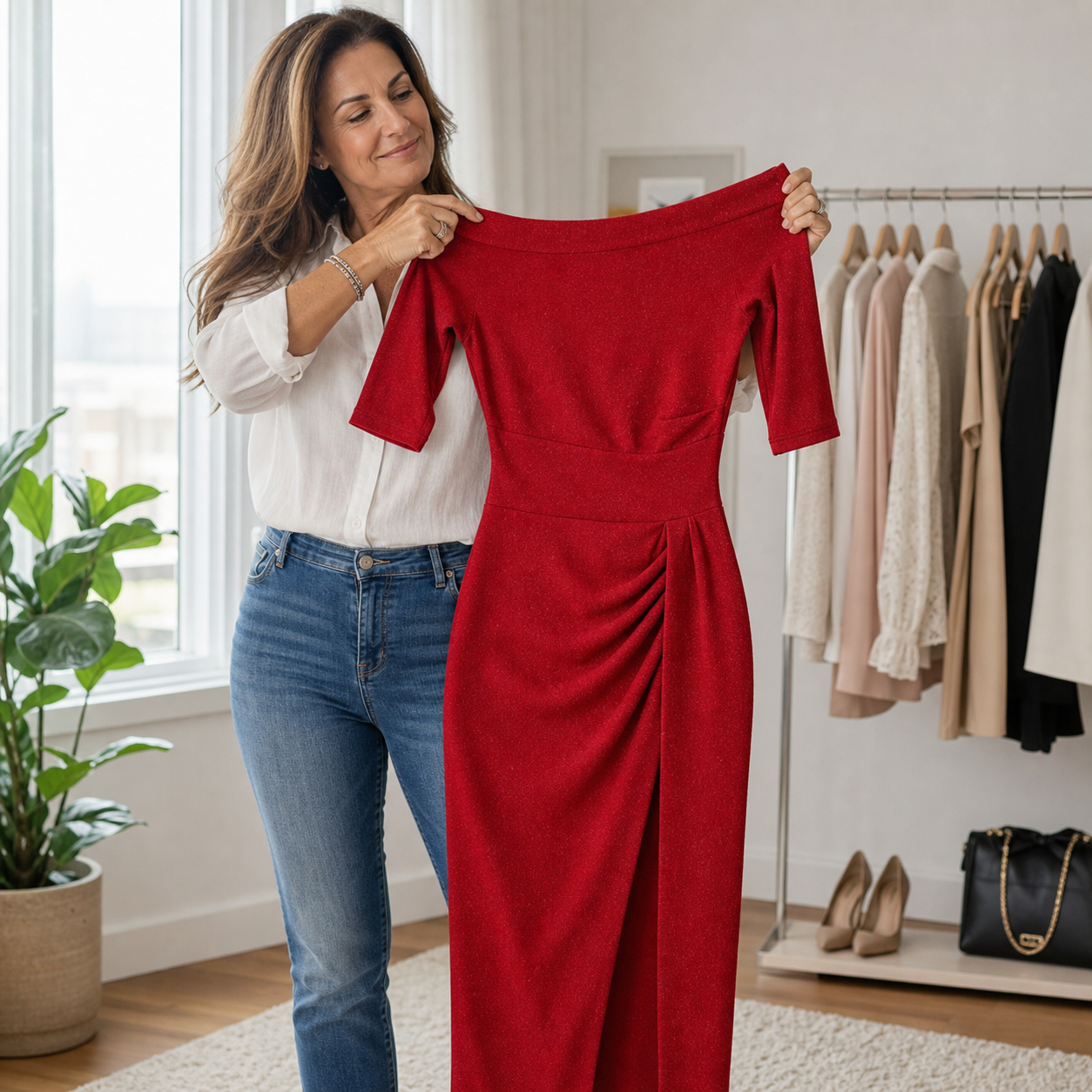 Yara Veneziano™ Elegancka sukienka o wysmuklającym kroju na każdą okazję