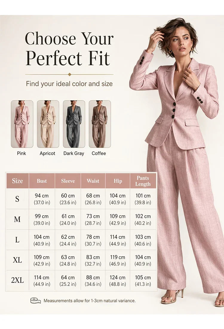 Zaira Bonacolsi™ Kompletny zestaw damski garniturowy na eleganckie dni w pracy